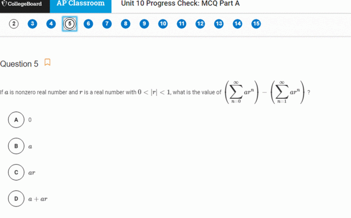 Unit 6 progress check: mcq part a