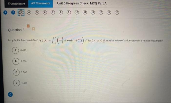 Unit 6 progress check: mcq part a