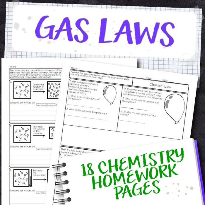 Behavior of gases worksheet answer key