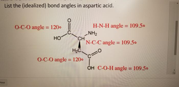 What is the value of the bond angles in coh2