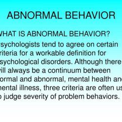 Which of the following statements is true regarding abnormal behavior